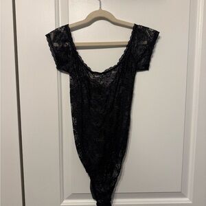 Victoria's Secret Black Lace Top
